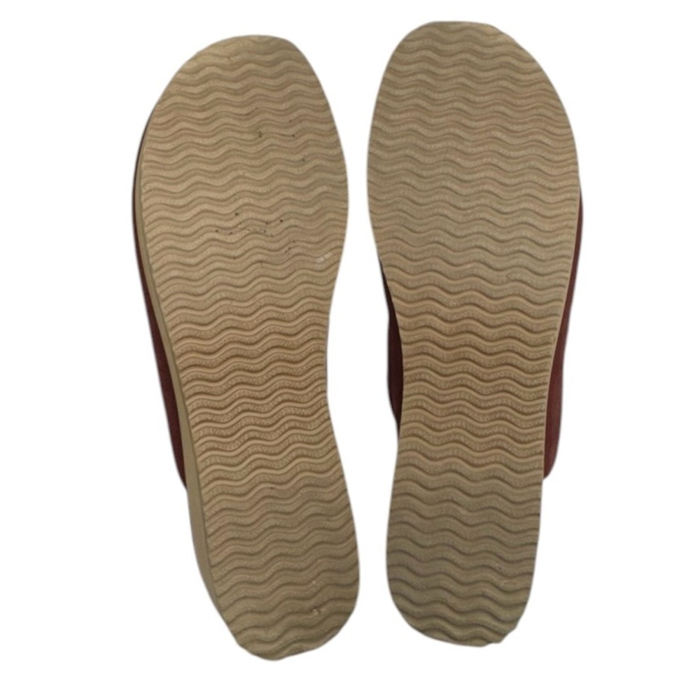 Eileen Fisher Leather Rust Colored Mules with Tan Sole Size 8 - Picture 10 of 13
